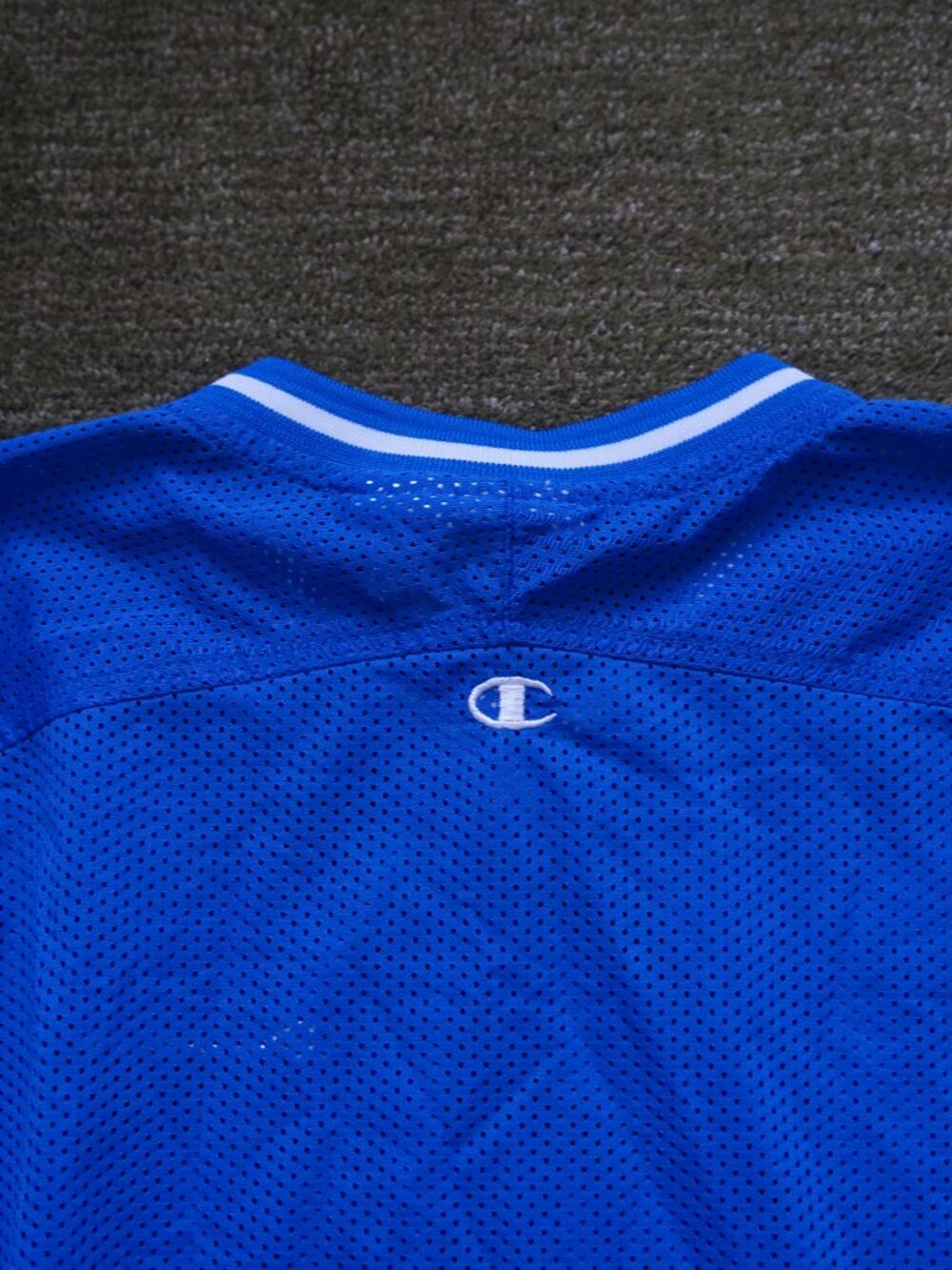 Champion Cobalt Blue V-Neck Mesh Sporty Top - Picture 7 of 7